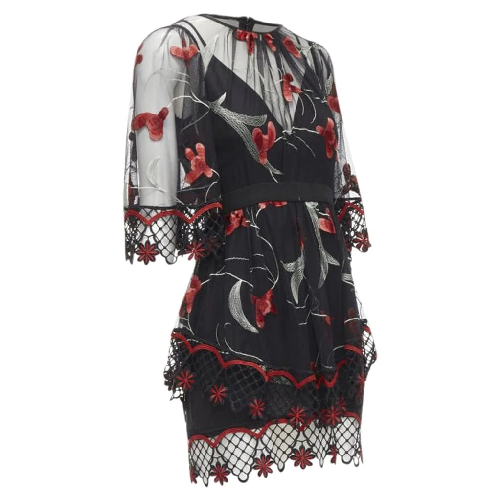 Alice McCall Wish you Were Here guipere lace floral tulle dres 3