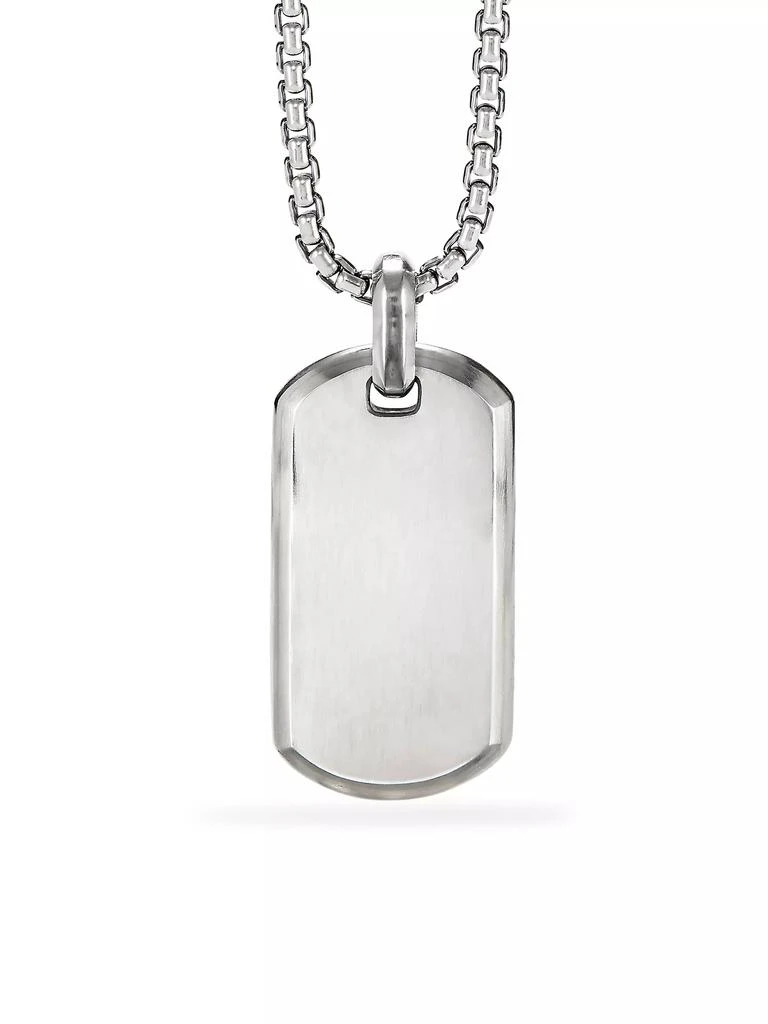 David Yurman The Streamline Collection Sterling Silver Tag Pendant 1