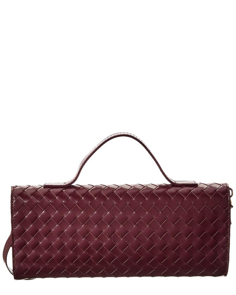 Persaman New York Bonnie Woven Leather Clutch