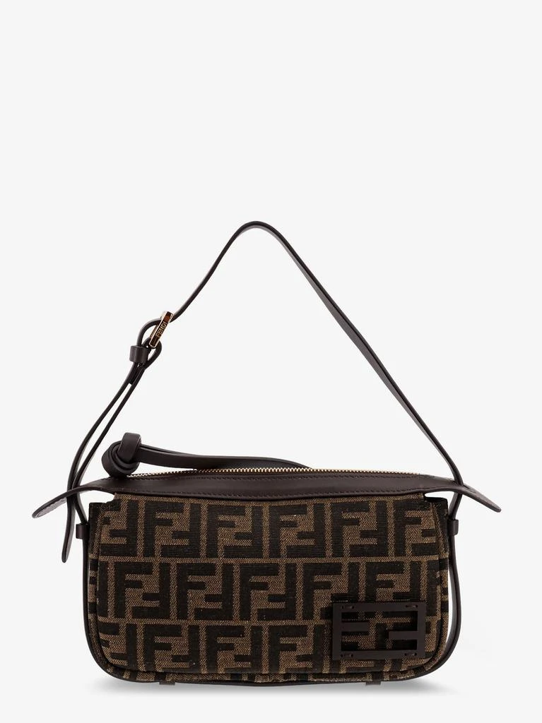 Fendi Simply Fendi Mini FFjacquard fabric shoulder bag 1