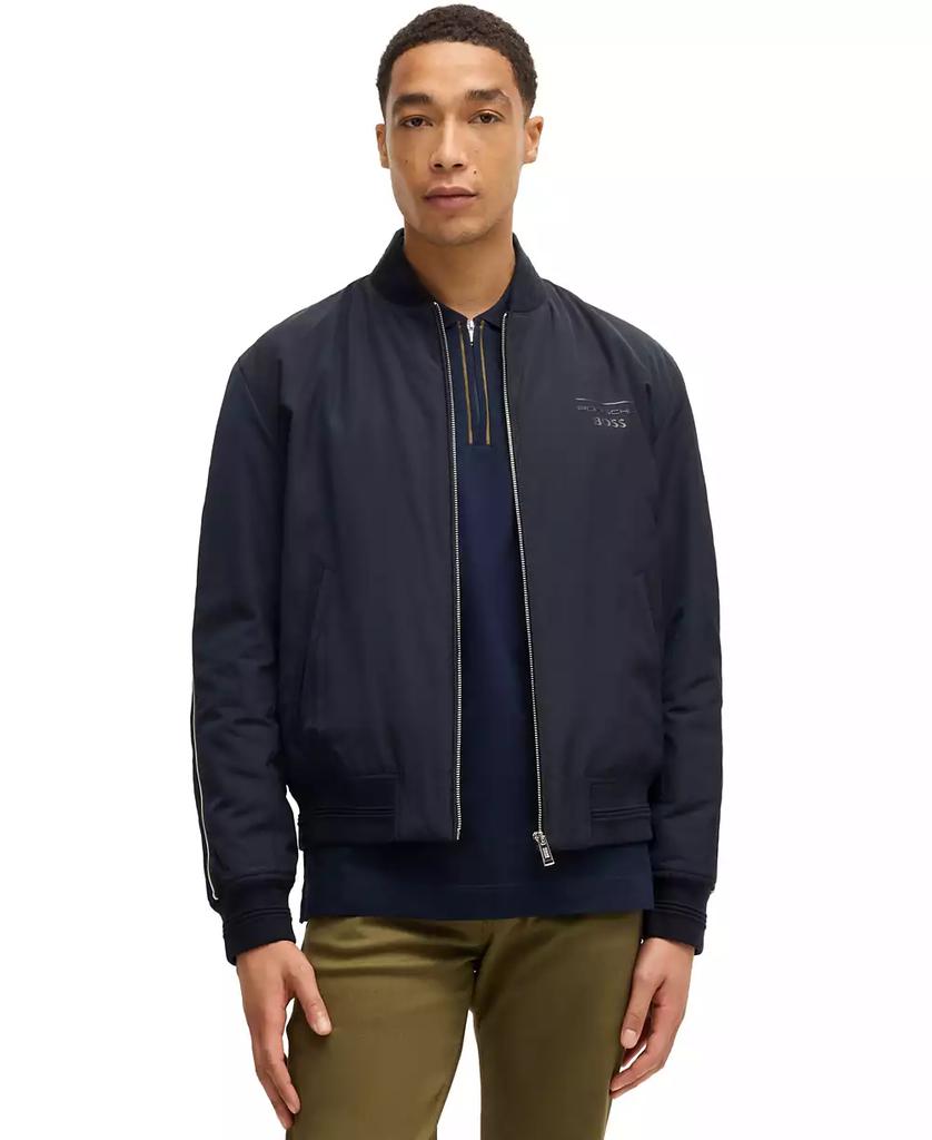 Shop Porsche x BOSS Men's Regular-Fit Canvas Jacket on Sale at