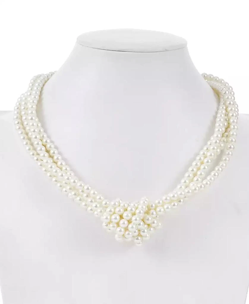 Charter Club Imitation Pearl Knotted Multi-Row Strand Necklace, 19" + 2" extender, Created for Macy
s 2