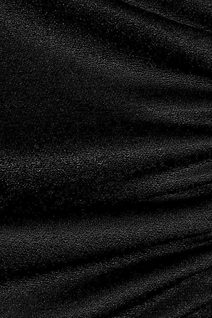 Ganni Ruched cutout crepe maxi dress 4