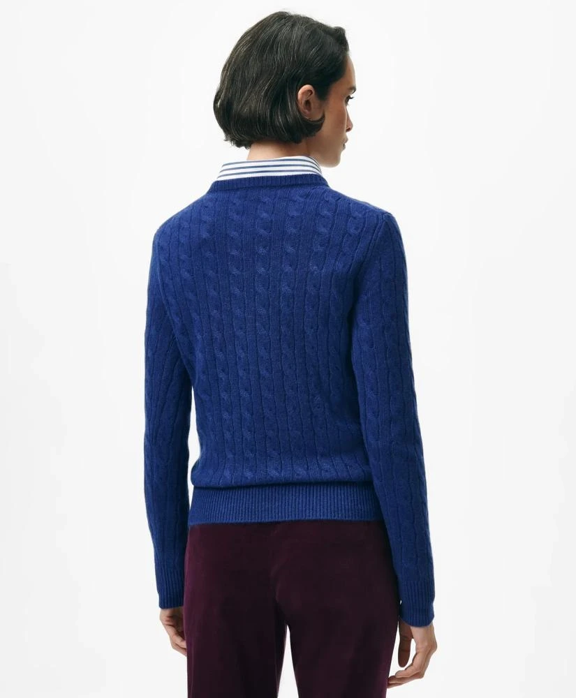 Brooks Brothers Cashmere Cable Crewneck Sweater 2