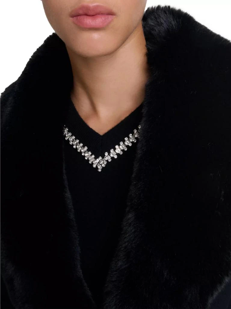Maje Double-Faced Mid-Length Coat 7