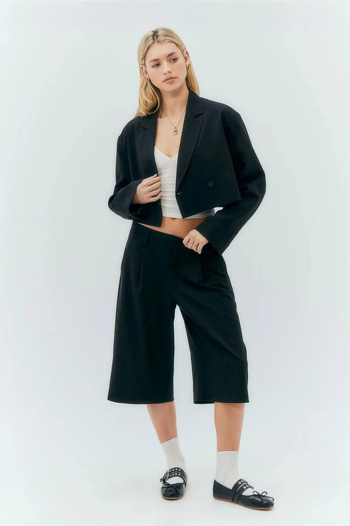 Light Before Dark Light Before Dark Cropped Oversized Blazer 1