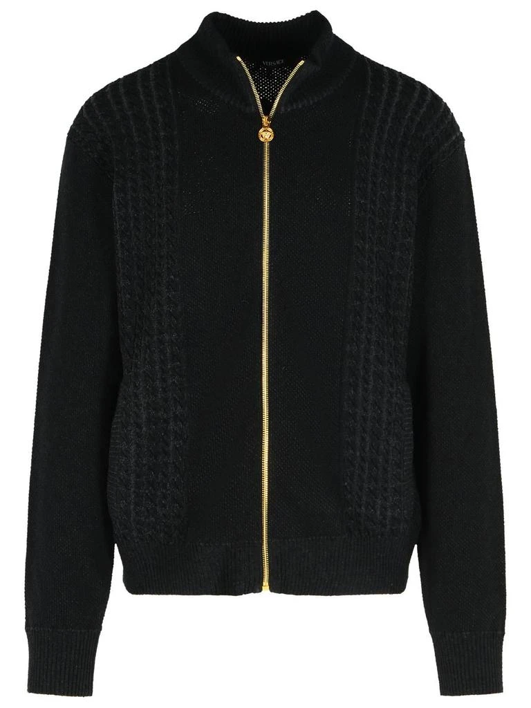 Versace Versace Zipped Knitted Cardigan 1