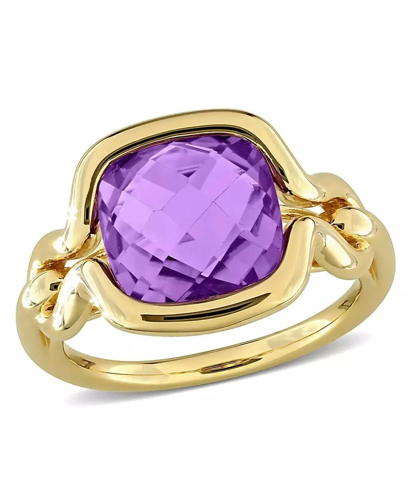 Macy
s Amethyst (4-1/2 ct. t.w.) Solitaire Ring in 18k Gold Flash Plated Sterling Silver