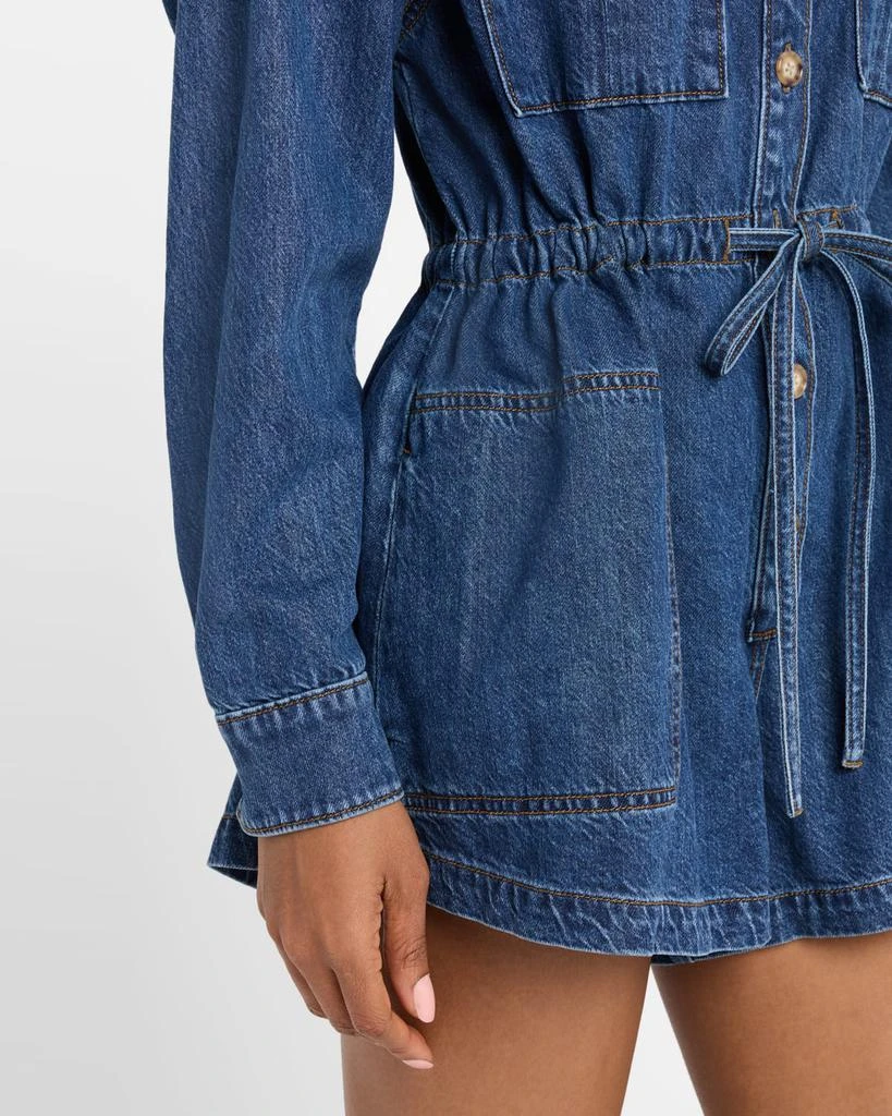 Paige Madigan Long-Sleeve Denim Romper 5