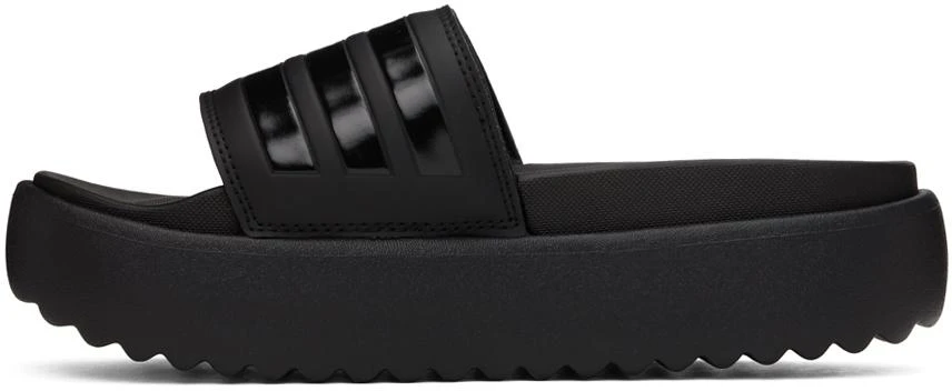 Adidas Black Adilette Platform Slides 3