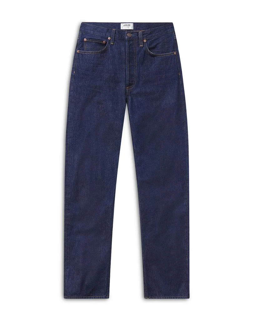 AGOLDE Kelly High Rise Straight Leg Jeans in Rinse 6