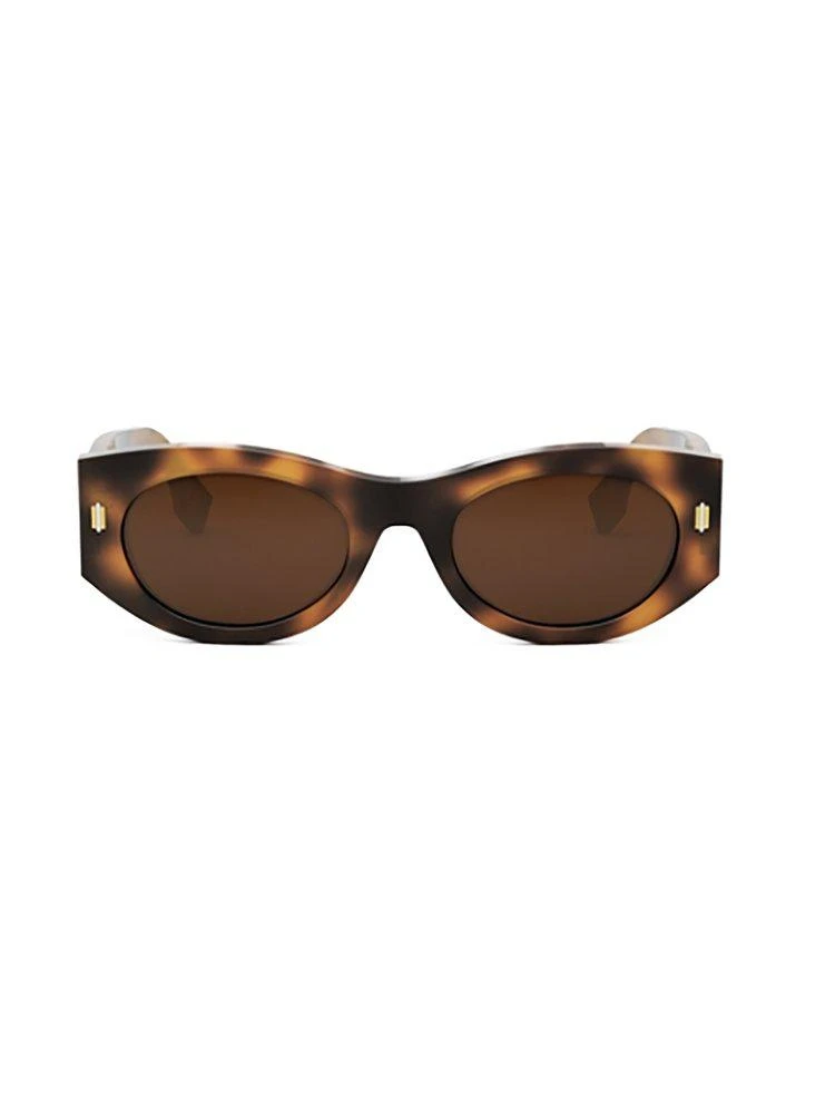 Fendi Eyewear Fendi Eyewear Oval Frame Sunglasses 1