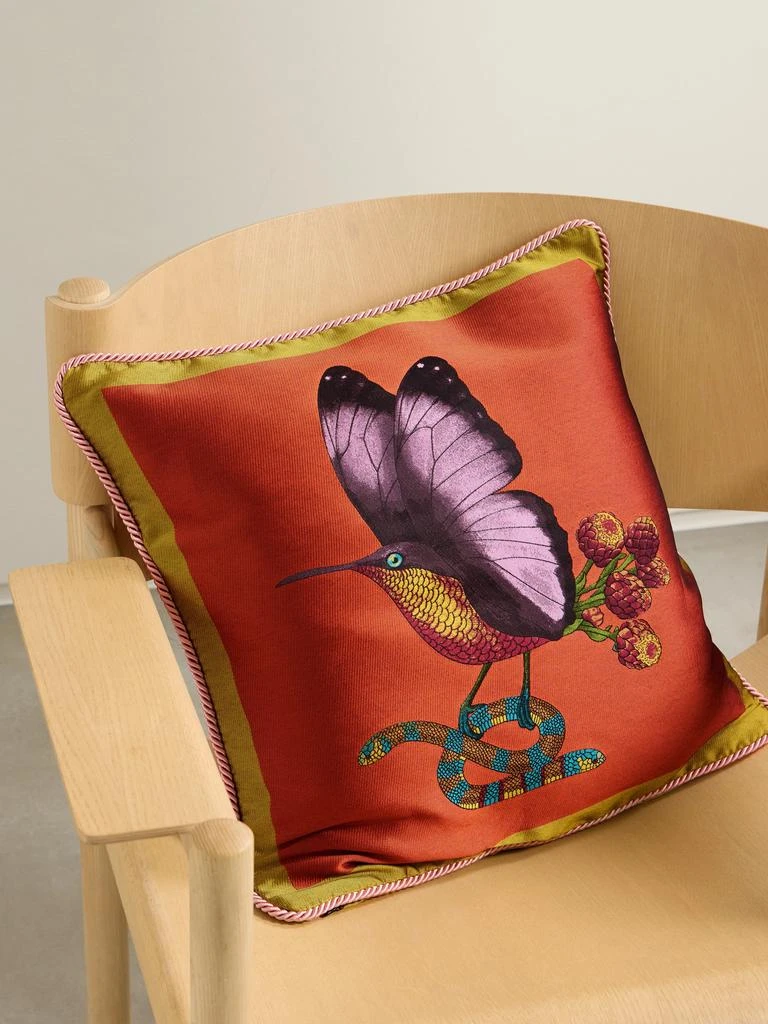 LA DOUBLE J + Beto Val Satin-jacquard Cushion