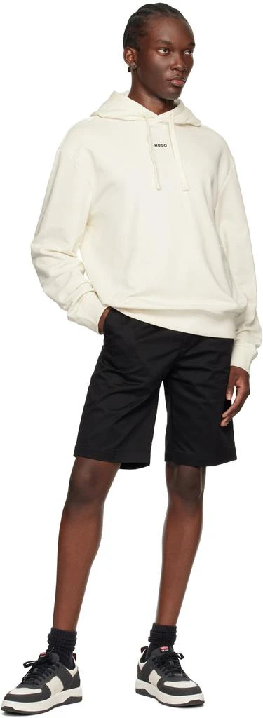Hugo Boss Off-White Bonded Hoodie 4