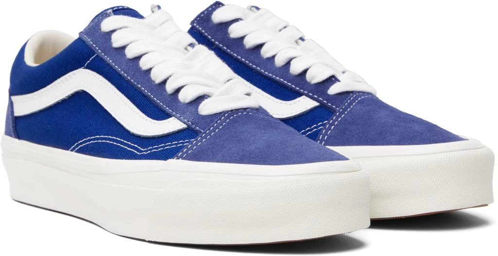 Vans Blue Premium Old Skool Suede Sneakers 4