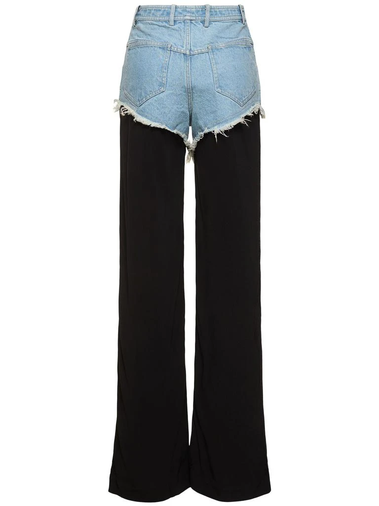 Christopher Esber Layered Denim & Jersey Pants 4