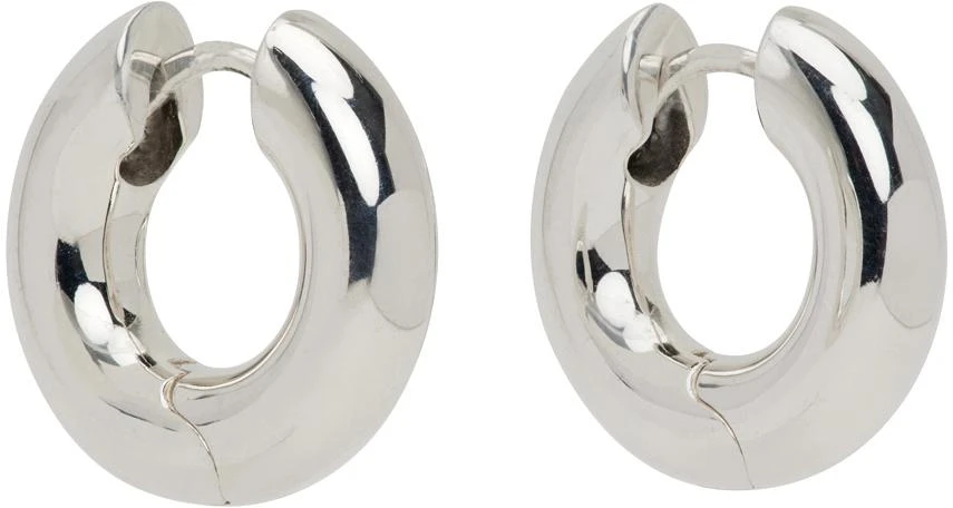 Sophie Buhai Silver Large Bagel Hoops 2