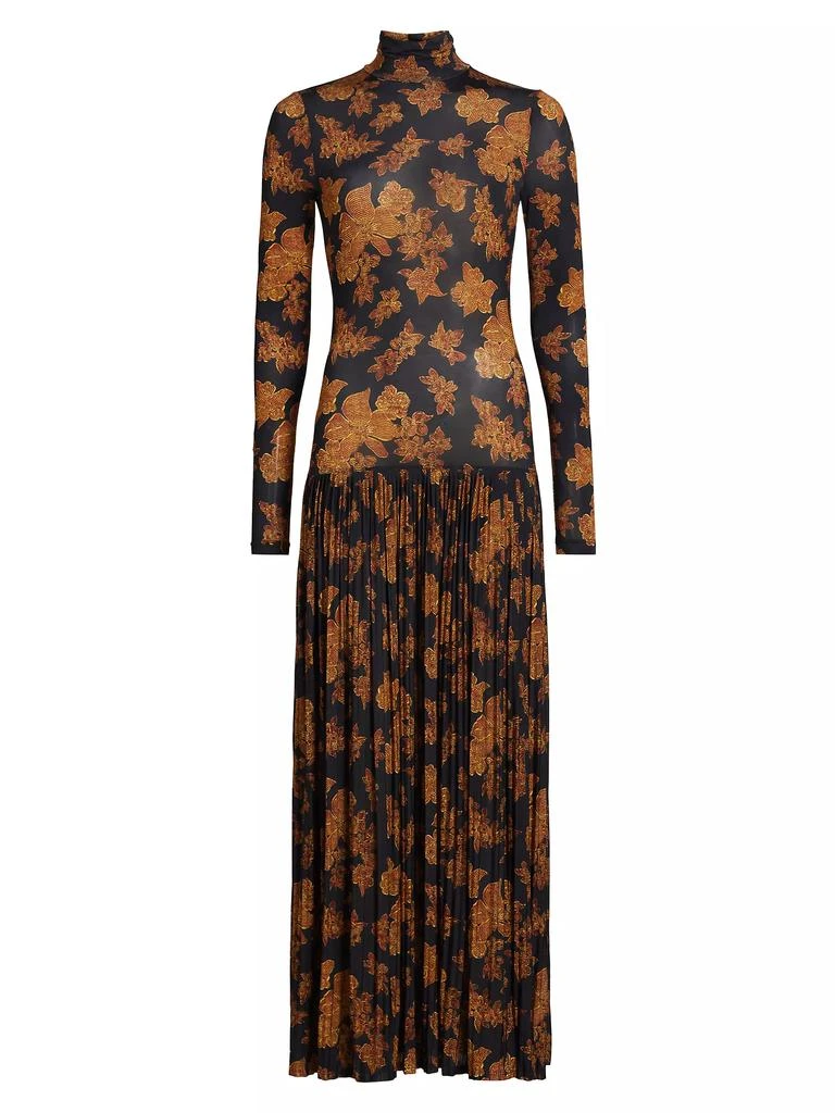 Ulla Johnson Amaya Floral Turtleneck Maxi Dress 1
