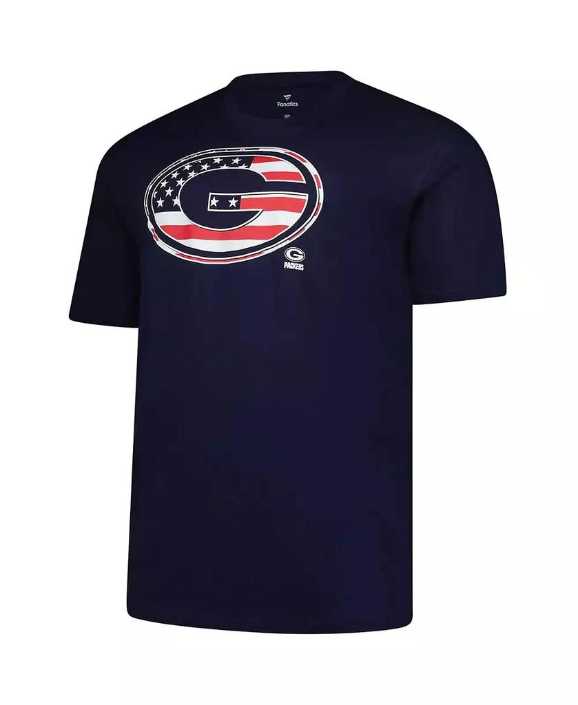 Fanatics Men's Navy Green Bay Packers Big Tall Americana T-Shirt 2