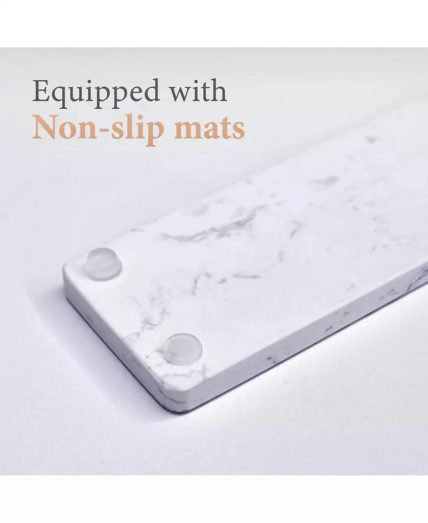 Lofree Marble Palm Rest for Computer Keyboard, Ergonomic Design Wrist Rest for Typing Pain Relief, Desk Pads Support Hand and Arm, Stain Resistant 4