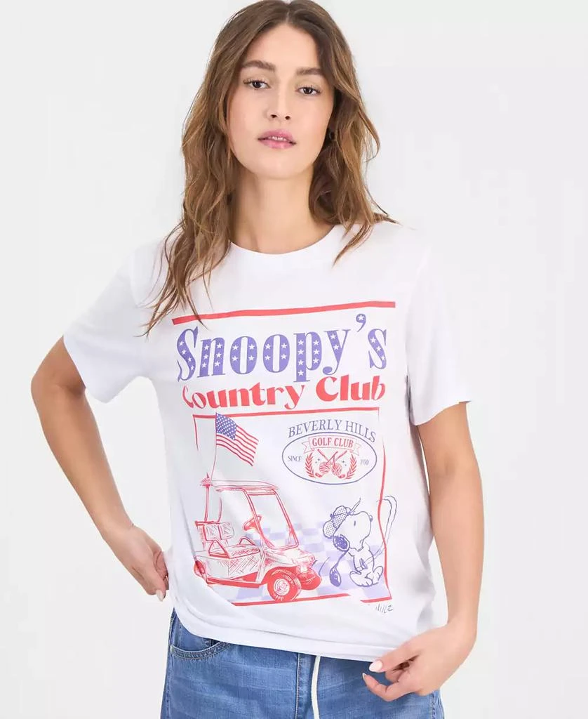 Grayson Threads, The Label Juniors' Snoopy Country Club Graphic Print T-Shirt