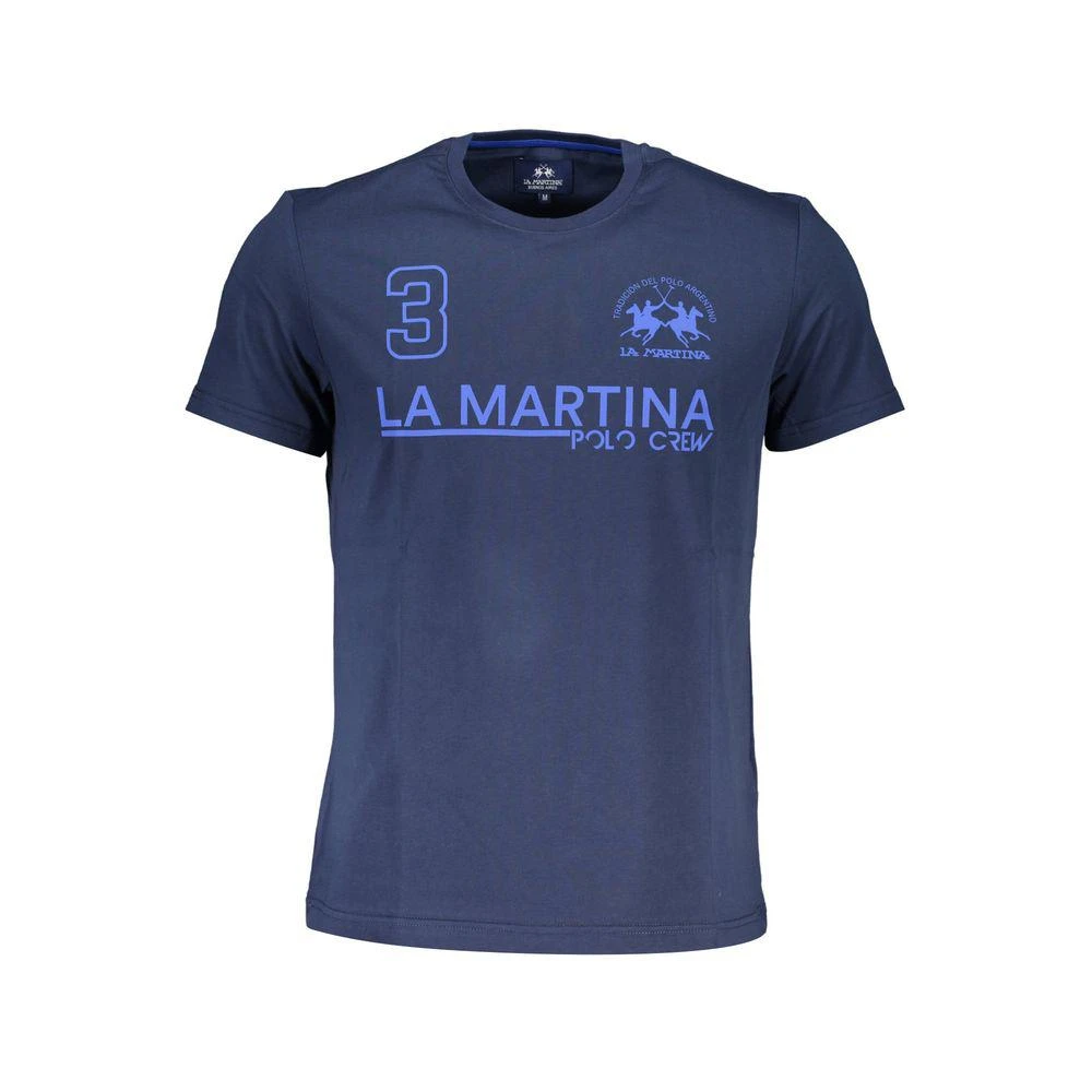 La Martina La Martina Blue Cotton Men T-Shirt 1