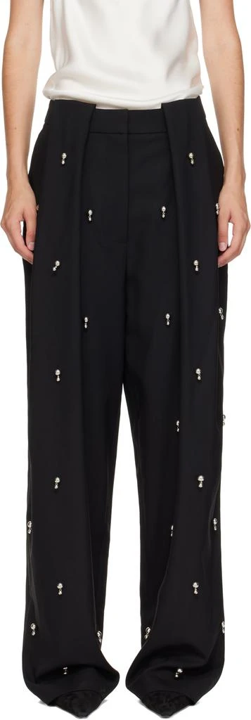 Stella McCartney Black Sphere Embroidered Balloon Trousers 1