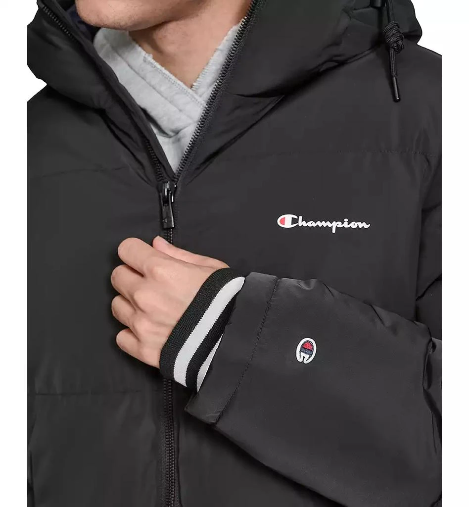 CHAMPION Men's Quilted Full-Zip Hooded Puffer Jacket 6
