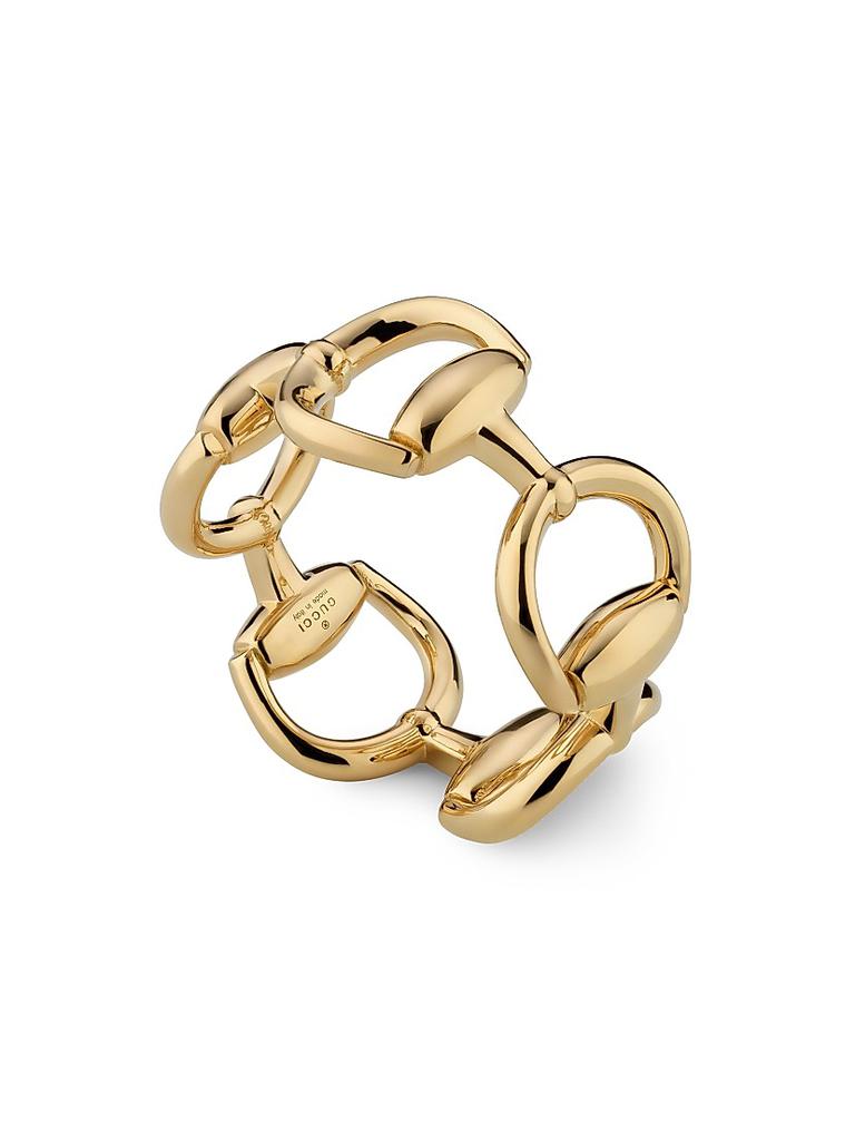 Gucci 18K Yellow Gold Horsebit Ring