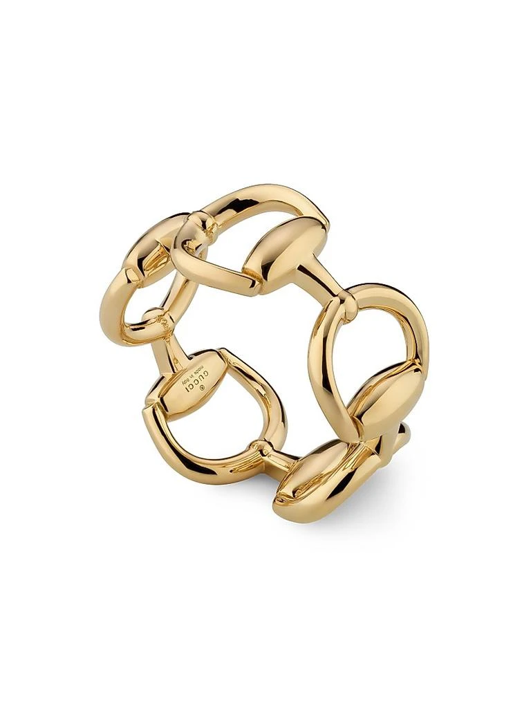 Gucci 18K Yellow Gold Horsebit Ring 1