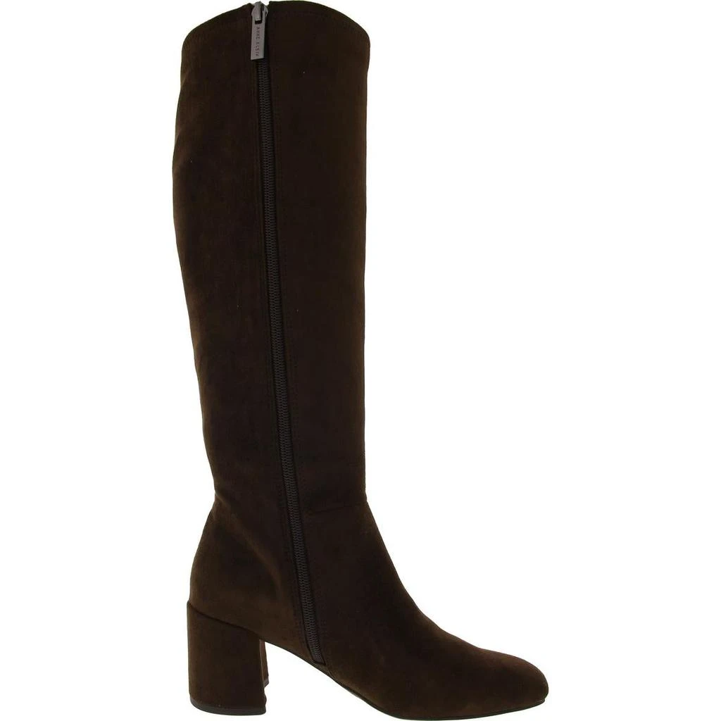 Anne Klein Lacey Womens Faux Suede Block Heel Knee-High Boots 2