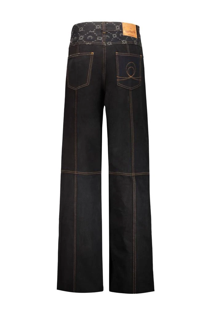 MARINE SERRE Marine Serre Wide-Leg Patchwork Jeans 2