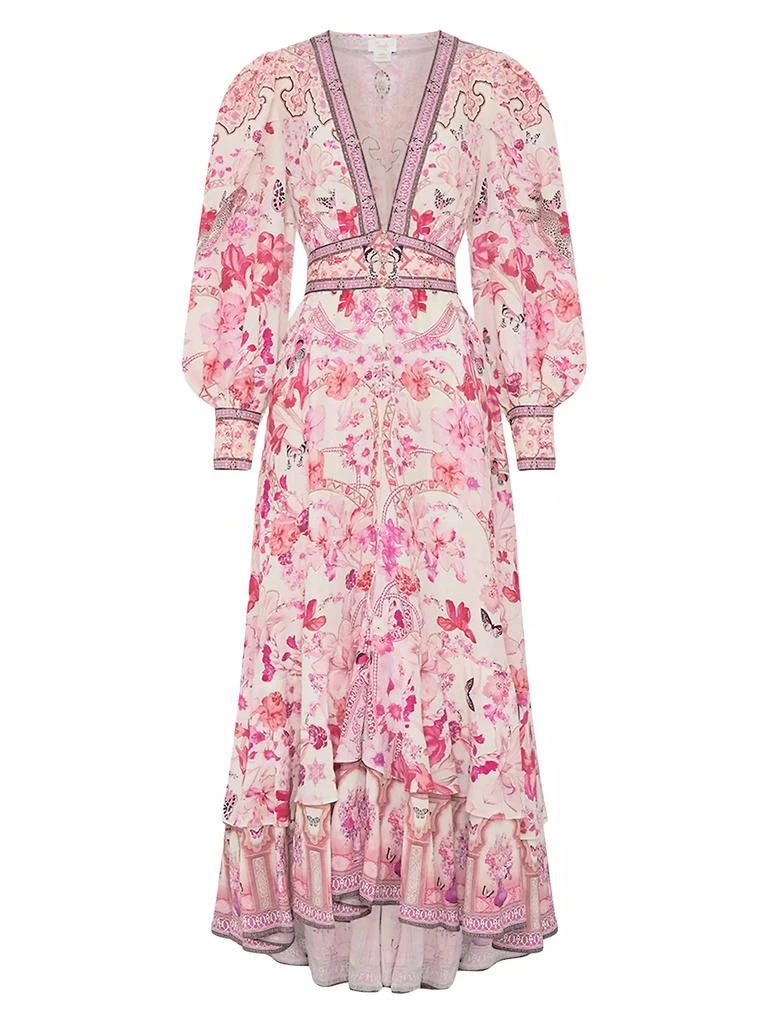 Camilla Floral Linen Maxi Dress 1