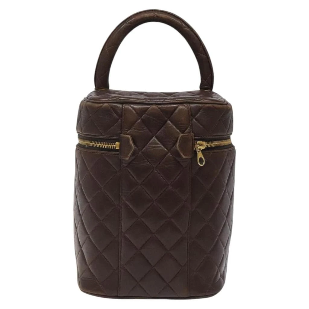 Chanel Vanity Leather Clutch Bag (Pre-Owned) 2
