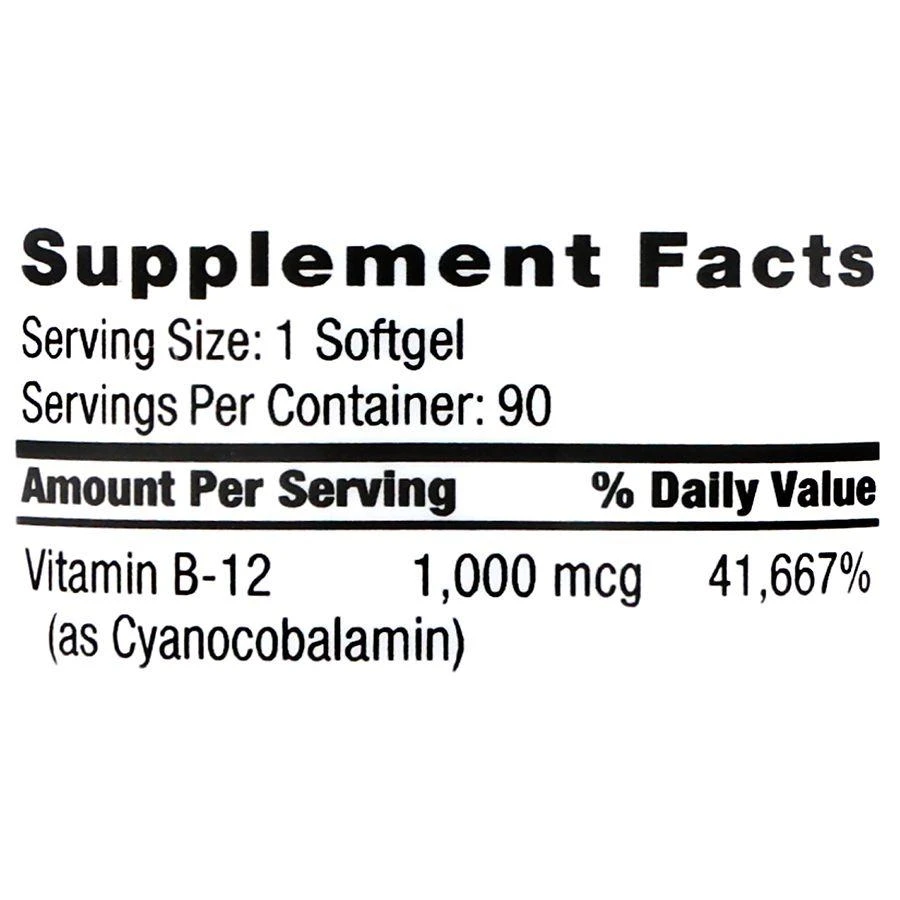 Walgreens Free 
Pure B12 1,000 mcg Softgels 5