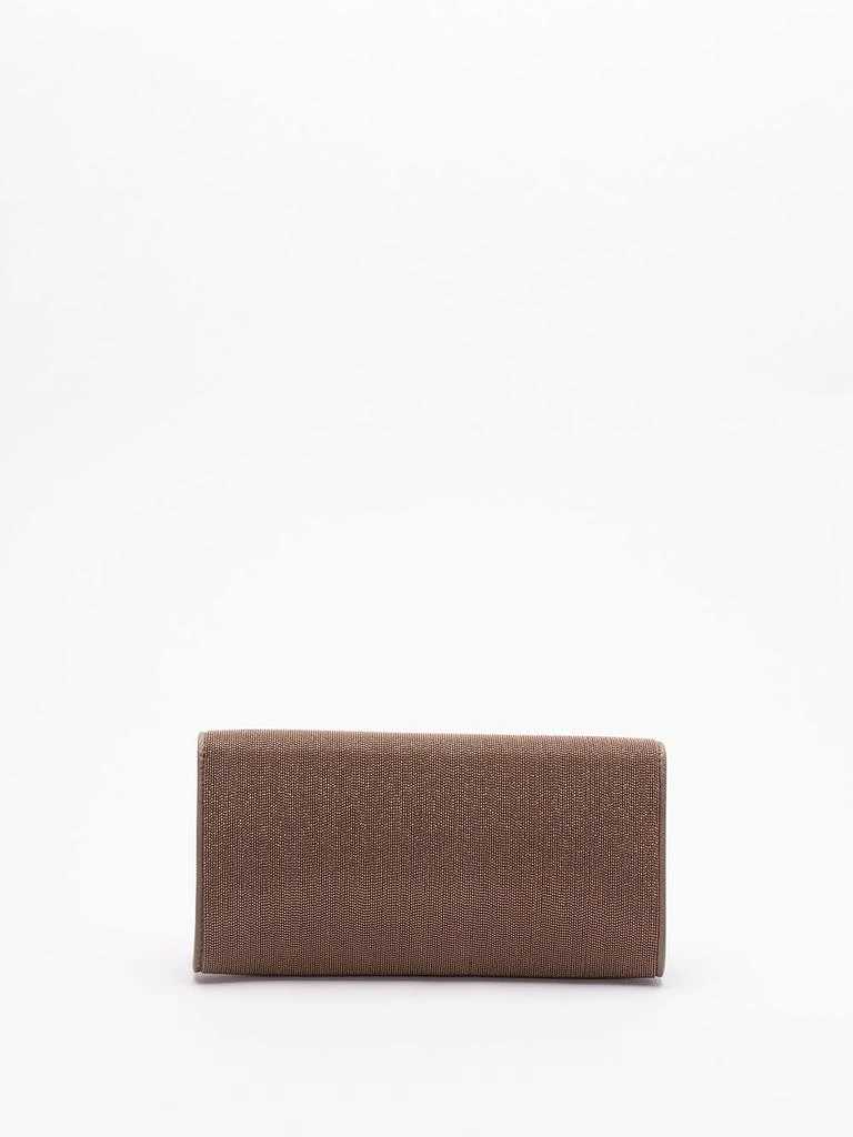 Brunello Cucinelli Brunello Cucinelli Precious Monili Foldover Top Clutch Bag 2