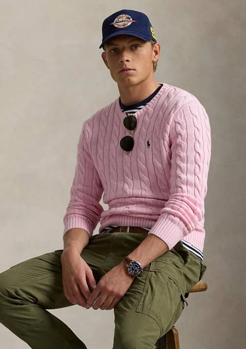 Ralph Lauren Ralph Lauren Cotton Cable Knit Driver Long Sleeve Sweater 3