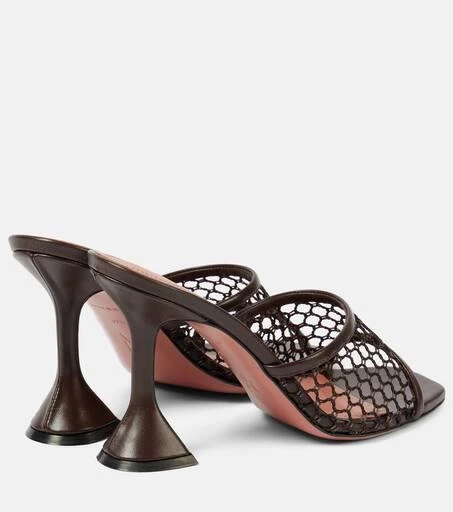 Amina Muaddi Lupita 95 mesh mules 3