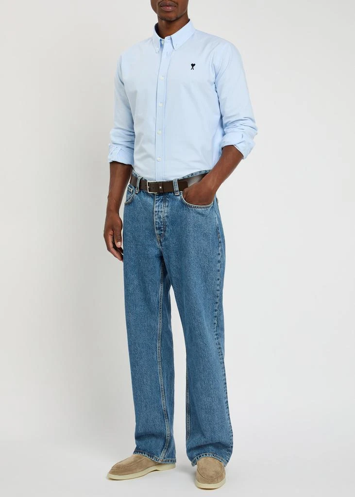 AMI Logo-embroidered cotton shirt 4
