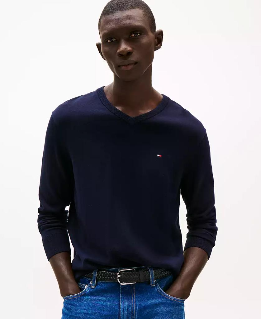 Tommy Hilfiger Men's Essential Solid V-Neck Sweater