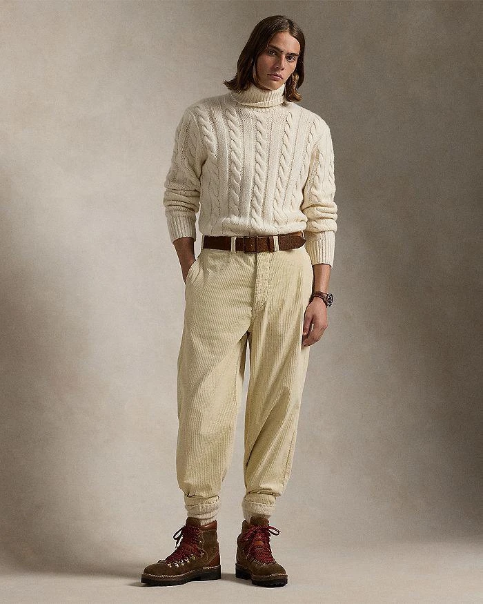 Ralph Lauren Cable Knit Wool Cashmere Turtleneck Sweater 2