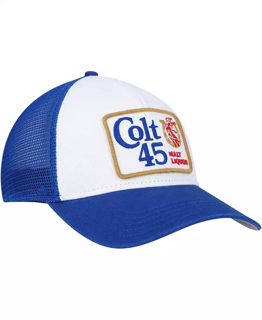 American Needle Men's White, Blue Colt 45 Valin Trucker Snapback Hat