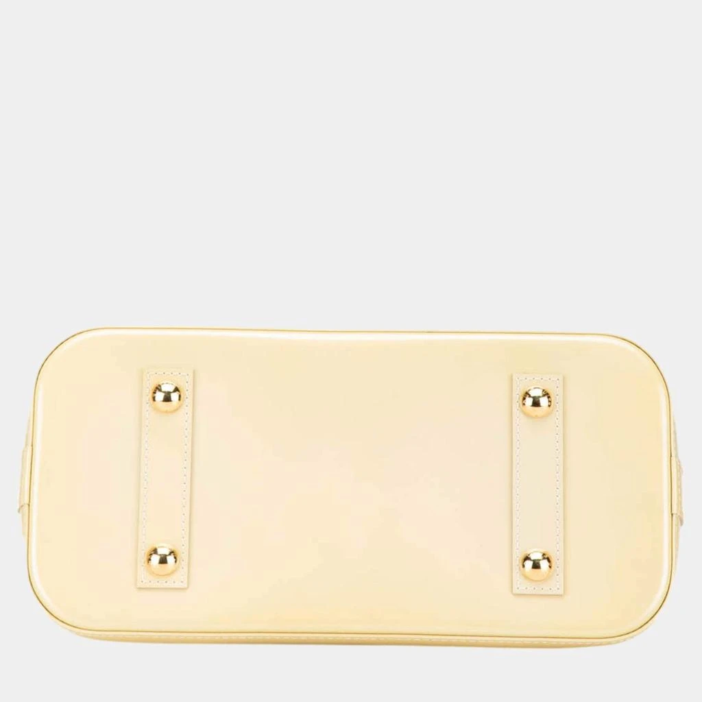 Louis Vuitton Louis Vuitton Yellow Monogram Vernis Alma PM Handbag 12