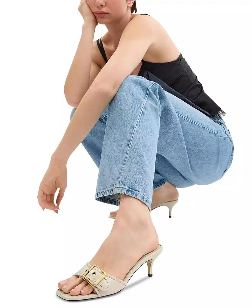 Coach Women's Margot Kitten-Heel Slide Sandals 5