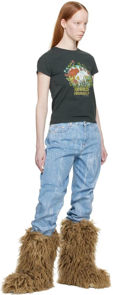 Stella McCartney Black 'Rewild Yourself' T-Shirt 4