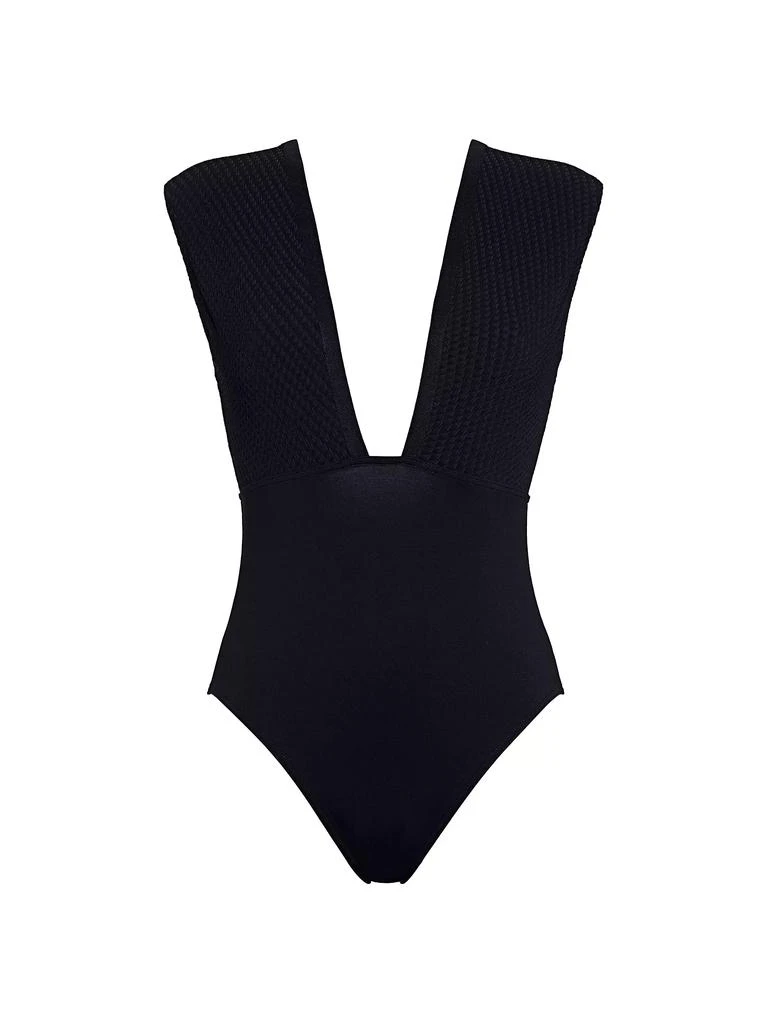 ERES Glamorous Sophisticated V-Neck One-Piece Swimsuit 1