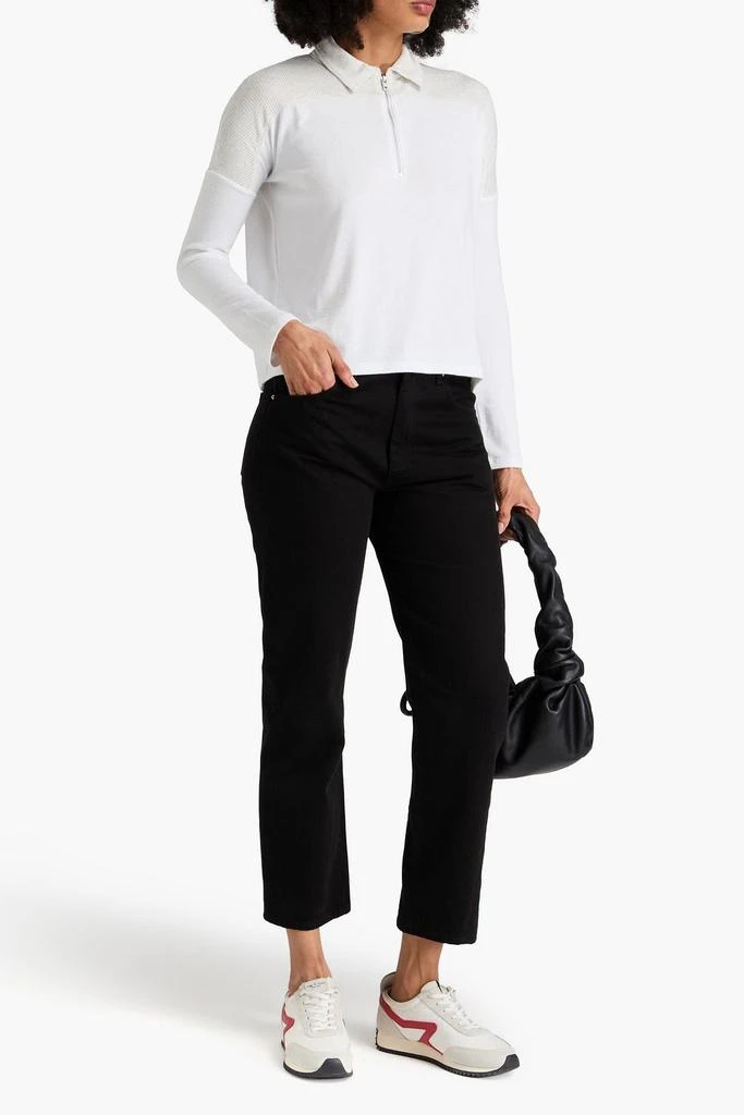 Rag & Bone Ribbed-knit polo shirt 2