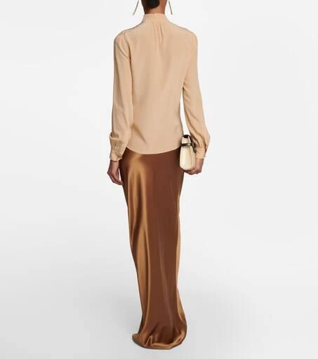 Yves Saint Laurent Tie-neck silk shirt 3