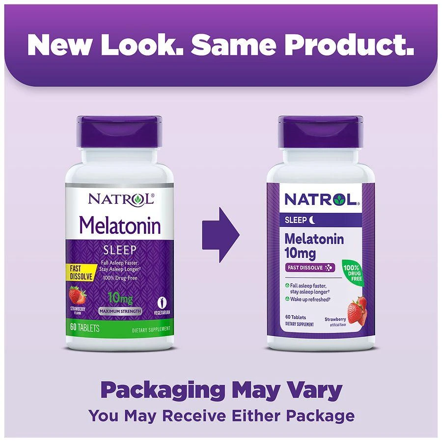 Natrol 10 mg Fast Dissolve Melatonin Tablets Strawberry 3