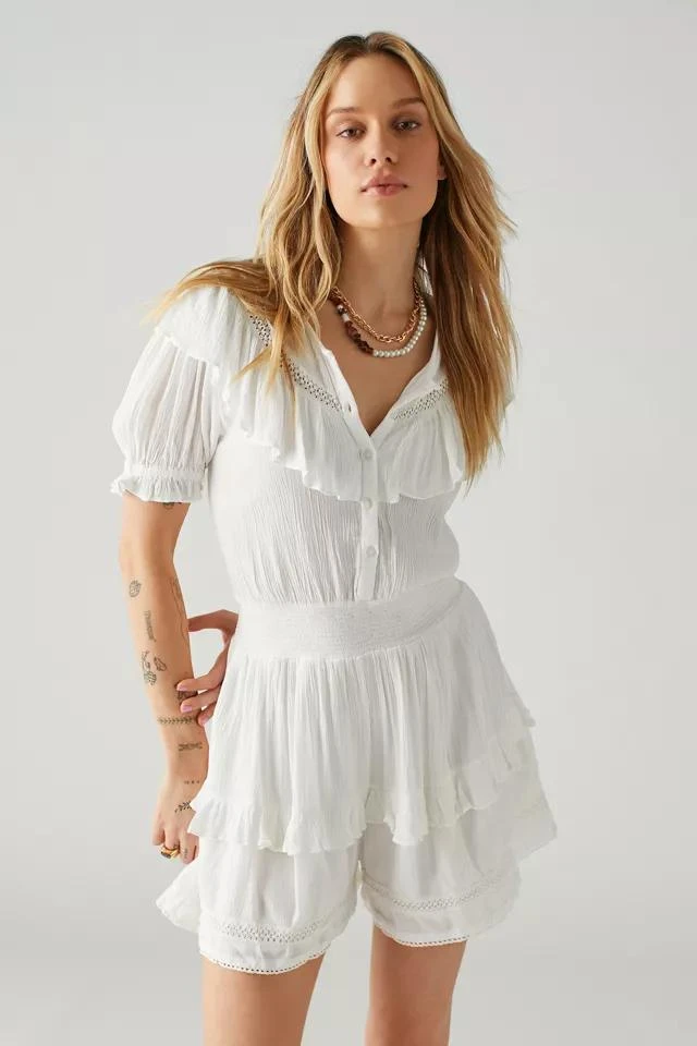 Urban Outfitters UO Topanga Ruffle Romper 1